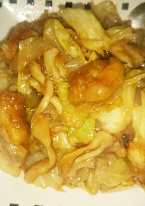 鶏肉とキャベツの甘辛炒め-レシピのメイン写真