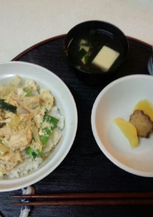 血管プラークダイエット食665（親子丼）-レシピのメイン写真