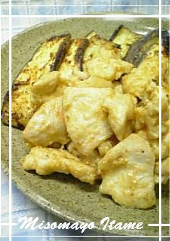 ☆簡単☆鶏むね肉とナスのみそマヨ炒め-レシピのメイン写真