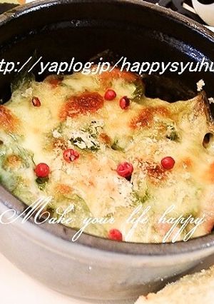 ストウブdeオニオン＆レタス☆チーズ焼き-レシピのメイン写真