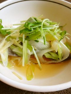 タラの中華風レンジ蒸し-レシピのメイン写真