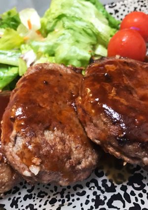 我が家の肉汁たっぷりハンバーグ！-レシピのメイン写真