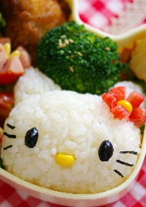 キティちゃん弁当（キャラ弁）-レシピのメイン写真