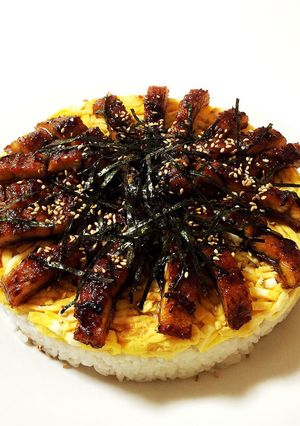 雛祭りに！鰻のひつまぶしケーキ-レシピのメイン写真