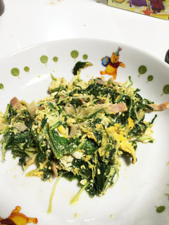 ♡水菜とベーコンの炒め物♡-レシピのメイン写真