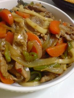 オイスターソースで焼きうどん-レシピのメイン写真