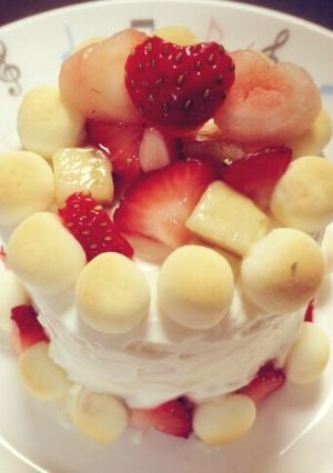 赤ちゃん ケーキ♡初節句に-レシピのメイン写真