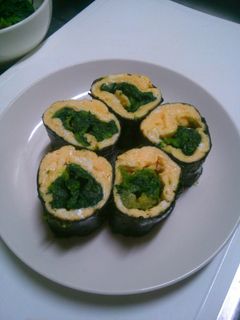 “ほうれん草の卵焼き”の海苔巻き-レシピのメイン写真