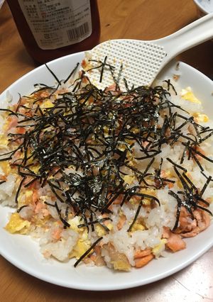 鮭と卵の手抜きちらし寿司-レシピのメイン写真