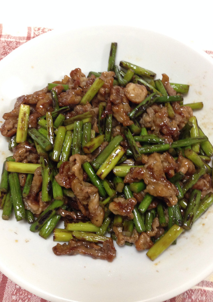 ニンニクの芽と豚肉のオイスターソース炒め-レシピのメイン写真