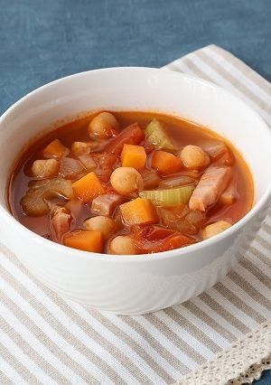 ひよこ豆入りトマトスープ（トマト給食）-レシピのメイン写真