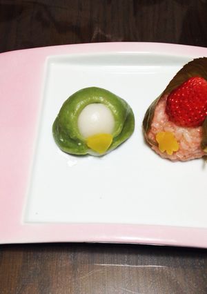 雛餅と苺雛-レシピのメイン写真