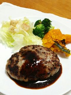 ジューシーハンバーグ-レシピのメイン写真