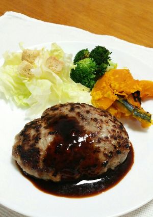 ジューシーハンバーグ-レシピのメイン写真