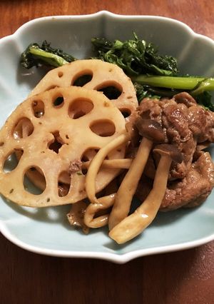 ご飯に合う！れんこんと牛肉の炒め煮-レシピのメイン写真
