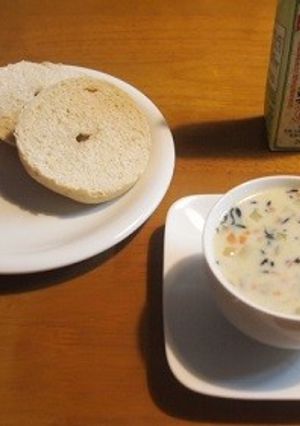 あっさり和風豆乳ミネストローネ-レシピのメイン写真