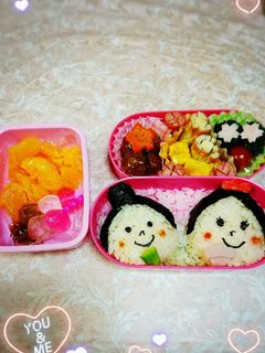 キャラ弁☆ひな祭り♥弁当-レシピのメイン写真
