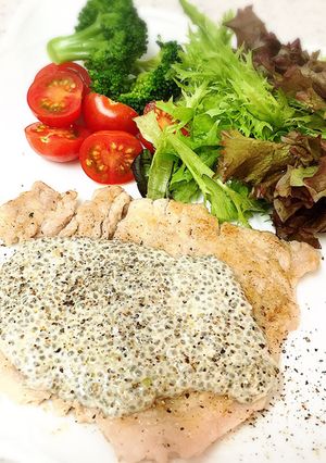 豚肉のソテー♪超簡単ブルーチーズソース-レシピのメイン写真