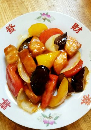 茄子とトマトの酢豚-レシピのメイン写真