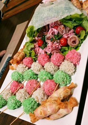 雛祭りに☆三色団子風もち米焼売-レシピのメイン写真