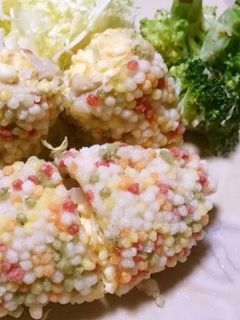 豚肉タルタルソース巻き♡あられ揚げ-レシピのメイン写真