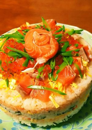 大葉香るお寿司ケーキ-レシピのメイン写真