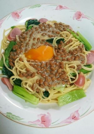 納豆パスタ-レシピのメイン写真