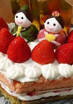 ホットケーキミックスで作るひな祭りケーキ-レシピのメイン写真
