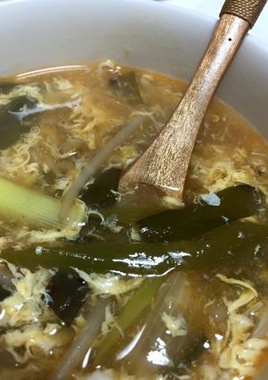 もやしとにらの酸辣湯-レシピのメイン写真