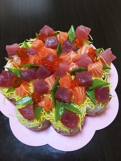 ひな祭りちらし寿司ケーキ-レシピのメイン写真