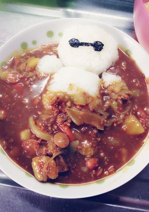 可愛い盛り付けかれー-レシピのメイン写真