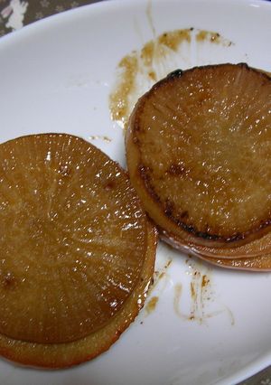 【男の料理】りんごと大根の甘辛焼き-レシピのメイン写真