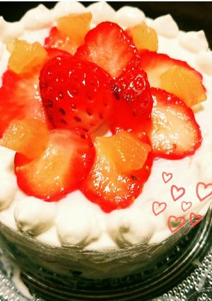 祝１歳☆ヨーグルトとパンのショートケーキ-レシピのメイン写真