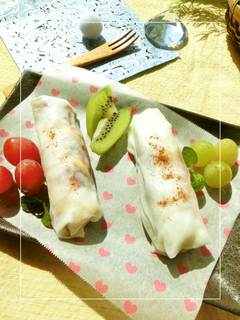 もっちり食感❀バナナ×あんのYG生春巻き-レシピのメイン写真