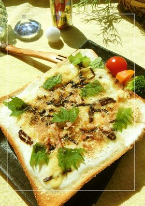 YG×粉チの塩昆布和トースト-レシピのメイン写真