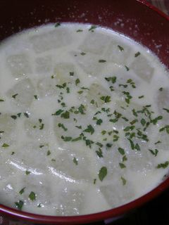 【男の料理】りんごのミルクスープ-レシピのメイン写真