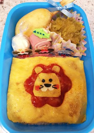 キャラ弁 ＊ ライオン オムライス-レシピのメイン写真