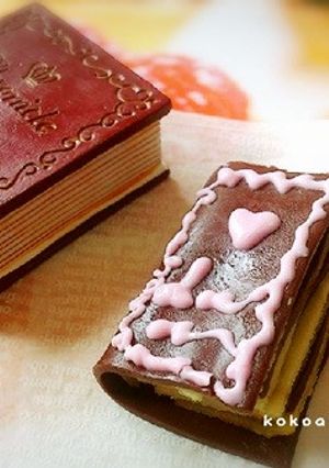 スライス生チョコレートで洋書風クレープ-レシピのメイン写真
