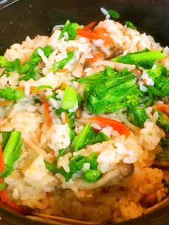 菜の花の炊き込みご飯-レシピのメイン写真