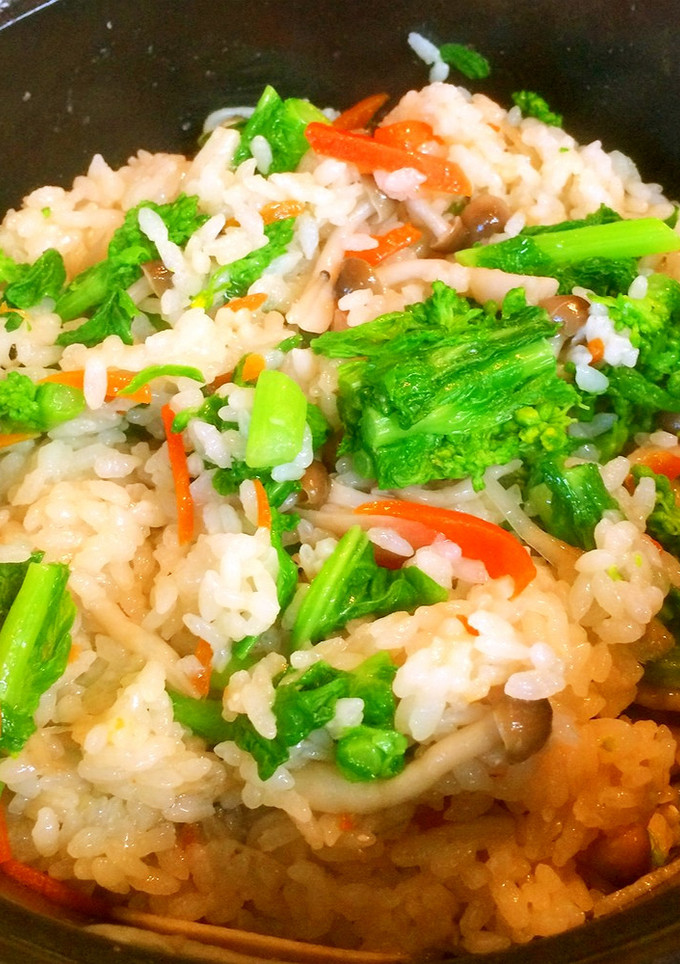 菜の花の炊き込みご飯-レシピのメイン写真