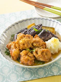 なすとやわらか若鶏から揚げのしそおろし-レシピのメイン写真