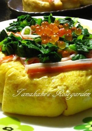 ちらし寿司ケーキ♪オムライス風-レシピのメイン写真