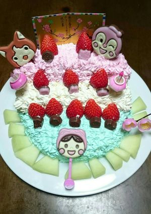 ひな祭りケーキ-レシピのメイン写真