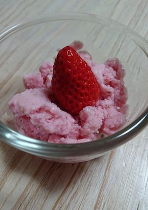 揉むだけ♪簡単イチゴシャーベット★-レシピのメイン写真