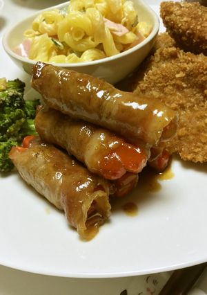 簡単!豚肉のにんじん巻き♪-レシピのメイン写真
