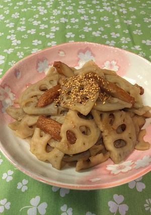 レンコンとさつま揚げのきんぴら〔覚書き〕-レシピのメイン写真