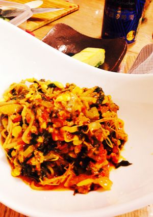 春菊と豆もやしのカレー-レシピのメイン写真