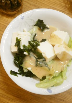 ホテルのランチで本当に出たお豆腐サラダ♫-レシピのメイン写真