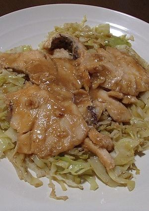 キャベツマットの味噌焼きマダイ-レシピのメイン写真