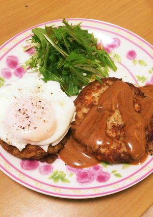 野菜でかさ増しハンバーグ-レシピのメイン写真